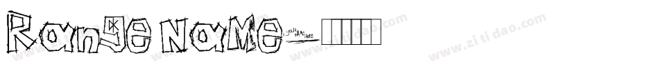 Range Name字体转换